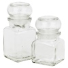 4 Glass Storage Spice Jars with Lids - Sleeve Pack