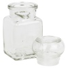 4 Glass Storage Spice Jars with Lids - Sleeve Pack