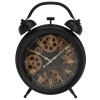 Alarm Design Wall Clock with Moving Cogs