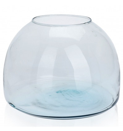 Recycled Glass Flat Base Fish Bowl Vase [233538]