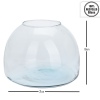 Recycled Glass Flat Base Fish Bowl Vase [233538]