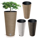 FURU ECO SLIM TALL Wood Effect Round Flower Pot