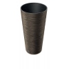 FURU ECO SLIM TALL Wood Effect Round Flower Pot