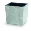 TUBUS LOW Washed Up Look Square Flower Pot With Insert