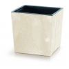 TUBUS LOW Washed Up Look Square Flower Pot With Insert