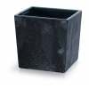 TUBUS LOW Washed Up Look Square Flower Pot With Insert