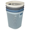 12.5L Plastic Rattan Effect Dustbin [431743]