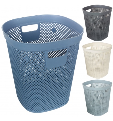 12.5L Plastic Rattan Effect Dustbin [431743]