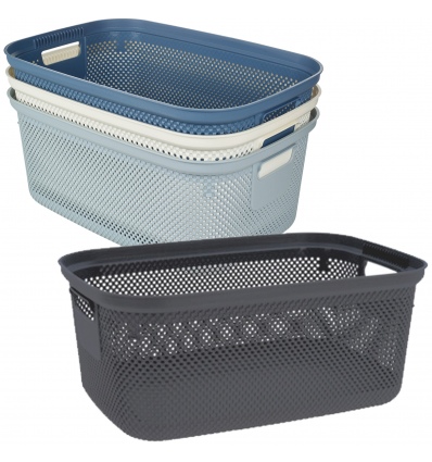 30L Plastic Rattan Effect Laundry Basket [431736]