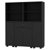 STAKK 4 Door 4 Shelf 1 Drawer Storage Cabinet Unit