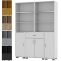 STAKK 4 Door 6 Shelf 1 Drawer Storage Cabinet Unit