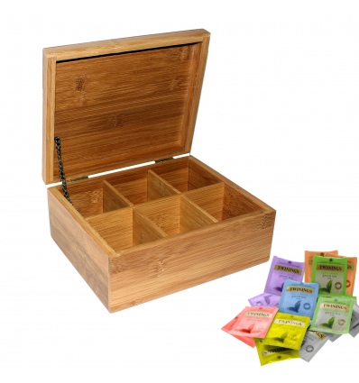 Tea box bamboo 6 sections (946733)