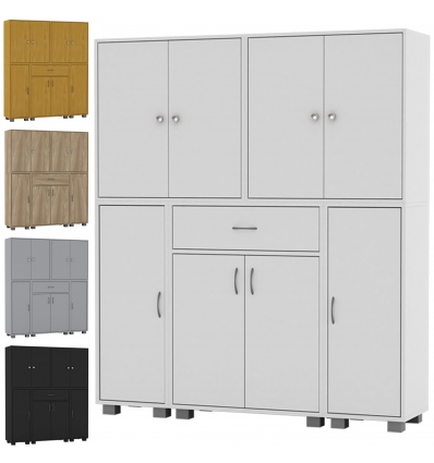 STAKK 8 Door 1 Drawer Storage Cabinet Unit