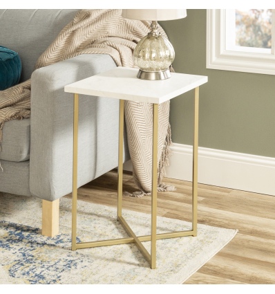 16" Modern Square Side Table