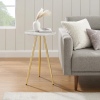 16" 3 Scandi Style Legs Glam Side Table