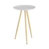 16" 3 Scandi Style Legs Glam Side Table