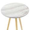 16" 3 Scandi Style Legs Glam Side Table