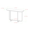 44" Curved Entry Console Table