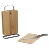 7 Pcs Wooden Chopping Boards & Metal Stand Set [803628]