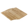 7 Pcs Wooden Chopping Boards & Metal Stand Set [803628]