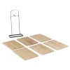 7 Pcs Wooden Chopping Boards & Metal Stand Set [803628]