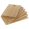 7 Pcs Wooden Chopping Boards & Metal Stand Set [803628]