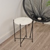 Round Marble Top Side Table