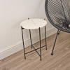 Round Marble Top Side Table