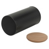 Black Storage Tins with Bamboo Lids