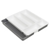 Extendable 7 Section Plastic Cutlery Tray