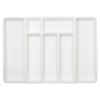 Extendable 7 Section Plastic Cutlery Tray