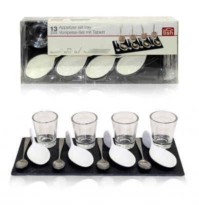 13 Piece Appetizer Tray Set (Spoon) 520049