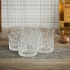 4 x 230ml Cut Glass Whiskey Glasses [103735]
