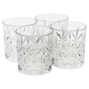 4 x 230ml Cut Glass Whiskey Glasses [103735]