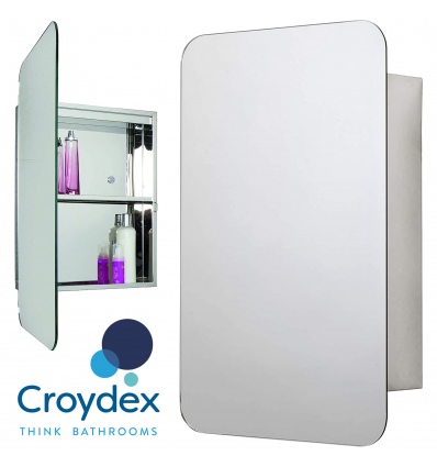 Croydex Medway Stainless Steel Mirror Cabinet [104274]