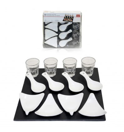 13 Piece Appetizer Tray Set (Triangle) 520025