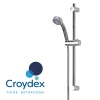 Croydex Basics Shower & Riser Rail Set Kit