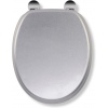 Croydex Silver Glitter Moulded Wood Toilet Seat [106209]