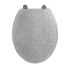 Croydex Silver Glitter Moulded Wood Toilet Seat [106209]