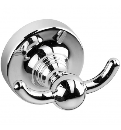 Croydex Wimbourne Flexi Fix Chrome Plated Double Robe Hook [091086]