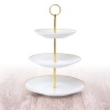 3-Tier Etagere Porcelain Food Stand