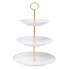 3-Tier Etagere Porcelain Food Stand