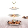 3-Tier Etagere Porcelain Food Stand