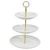 3-Tier Etagere Porcelain Food Stand