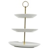 3-Tier Etagere Porcelain Food Stand
