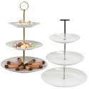 3-Tier Etagere Porcelain Food Stand