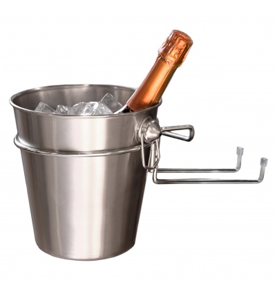 3 Pc Champagne Cooler Bucket With Holder [523663]