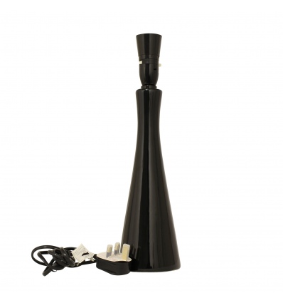 Conical Ceramic Table Lamp - Black [417559]