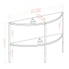 Half Moon Ella Tiered Entry Console Table