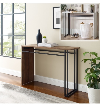 42" Contemporary Waterfall Entryway Console Table